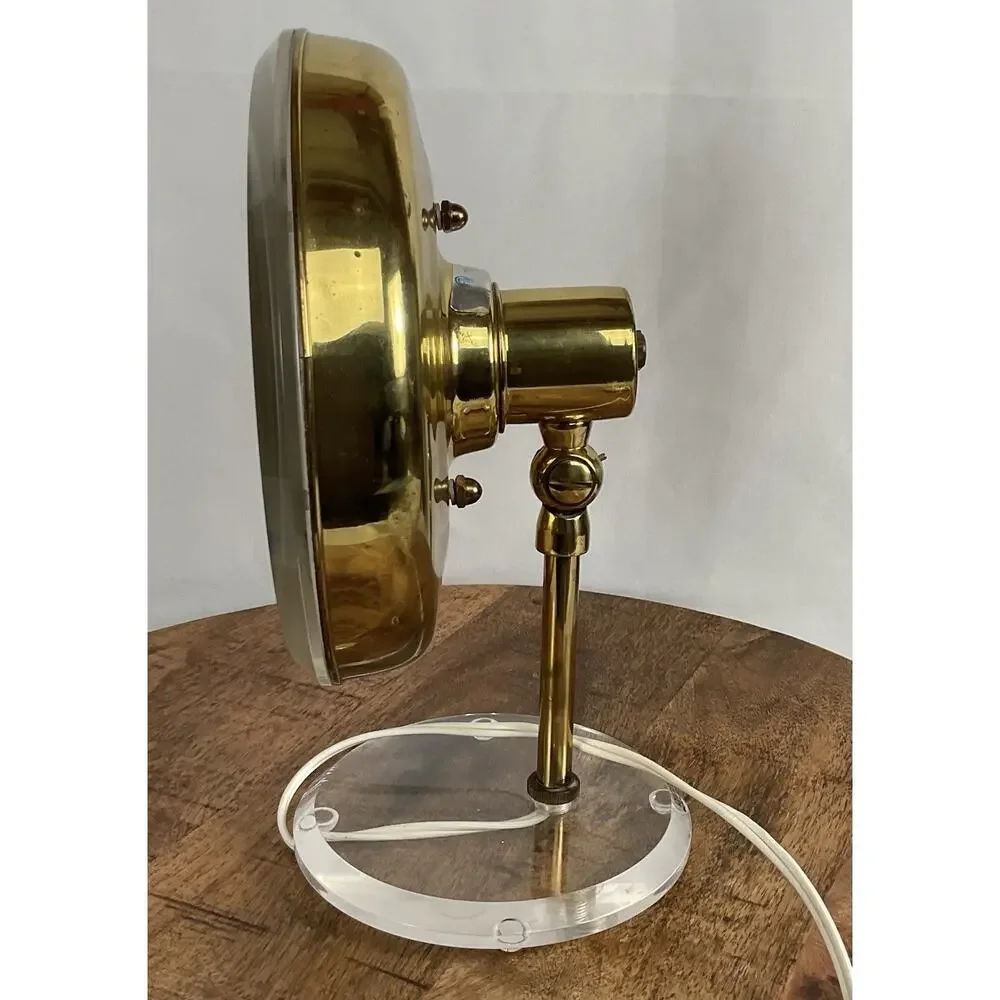 Vintage Rialto Lucite Magnifying Makeup Mirror Thumb Turn Switch